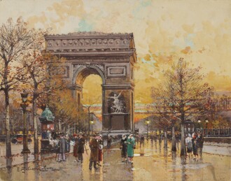 View 1 of Lot 520: Arc de Triomphe in the Fall