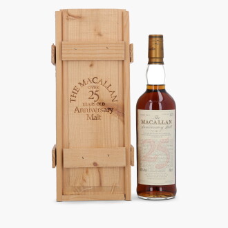 View 1 of Lot 2020: The Macallan 25 Year Old Anniversary Malt 43.0 abv 1975 (1 Bottle 70cl)