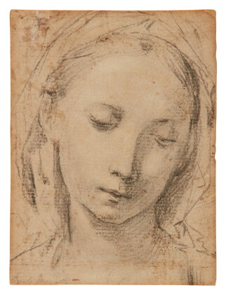 Catalog image of Study for the head of the Virgin