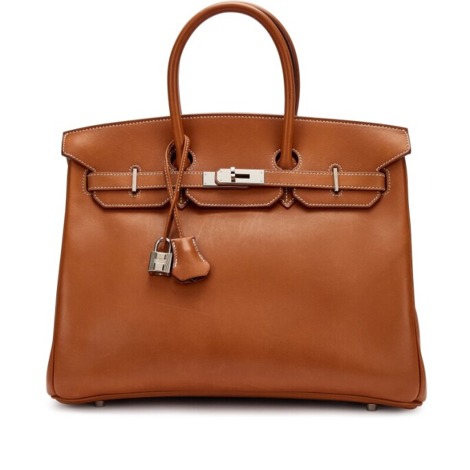 Hermès Fauve Barenia Birkin 35 Palladium Hardware, 2012