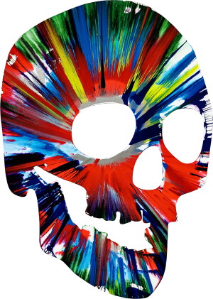 Catalog image of Untitled (Skull Spin Painting) | 無題（骷髏旋轉畫）