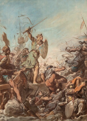 Catalog image of The Landing of King St. Louis in Egypt, a Sketch for the Chapelle St-Louis in t…