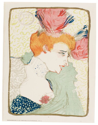 Catalog image of henri de toulouse-lautrec | mademoiselle marcelle lender, en buste (delteil 102…
