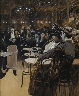 View 1 of Lot 2124: Café Scene