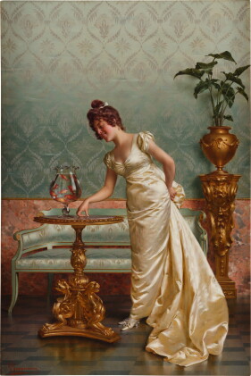 Catalog image of Admiring the Goldfish