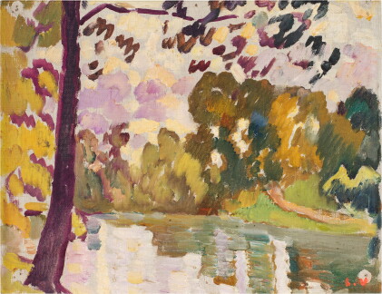 Catalog image of Le Chemin au bord du lac du bois de Boulogne
