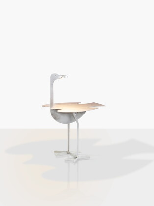 Catalog image of Table lumineuse oiseau d'argent