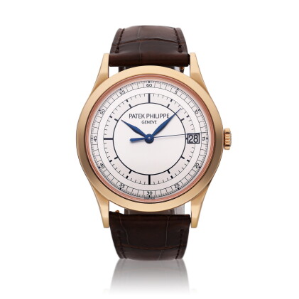 Catalog image of Reference 5296 Calatrava | A pink gold automatic wristwatch with date and secto…
