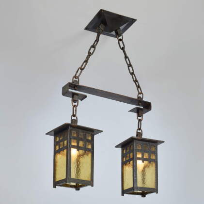 Catalog image of Two-Light Lattice Chandelier