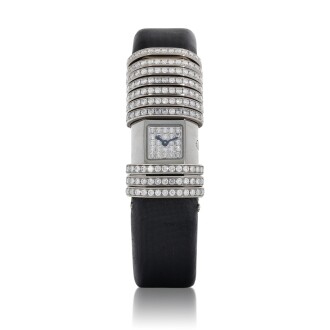 View 1 of Lot 8108: Cartier | Déclaration, Reference 2611, A white gold, titanium and diamond-set wristwatch, Circa 2005 | 卡地亞 | Déclaration 型號2611 白金及鈦金屬鑲鑽石腕錶，約2005年製