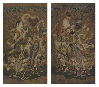 View 1 of Lot 2556: 佚名 (明) 四大元帥像｜Anonymous (Ming Dynasty), A Set of Paintings with Daoist Masrshals