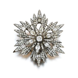 View 1 of Lot 1061: A diamond brooch, Georgian, late 19th century