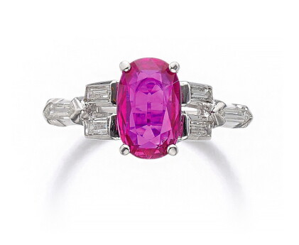 Catalog image of ruby and diamond ring