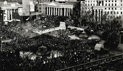 Catalog image of joy gerrard | protest crowd, london (trump visit protest, trafalgar square, jul…