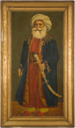 View 1 of Lot 198: A large portrait of Muhammad 'Ali Pasha of Egypt, 19th century