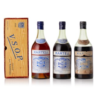 View 1 of Lot 6590: Martell VSOP Cognac 40.0 abv NV (3 BT70)