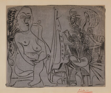 Catalog image of Peintre et modèle au fauteuil
