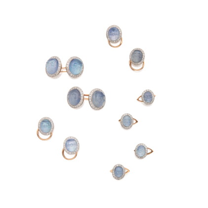 Catalog image of Rock Crystal, Mother-of-Pearl and Diamond Dress Set