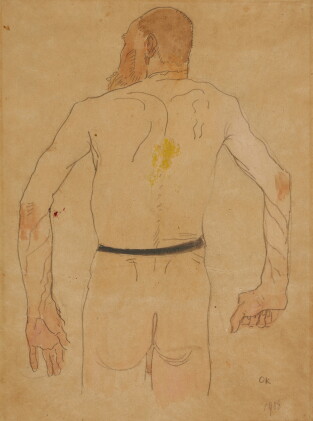 Catalog image of Rückenakt eines alten Mannes (Back View of an Old Man)