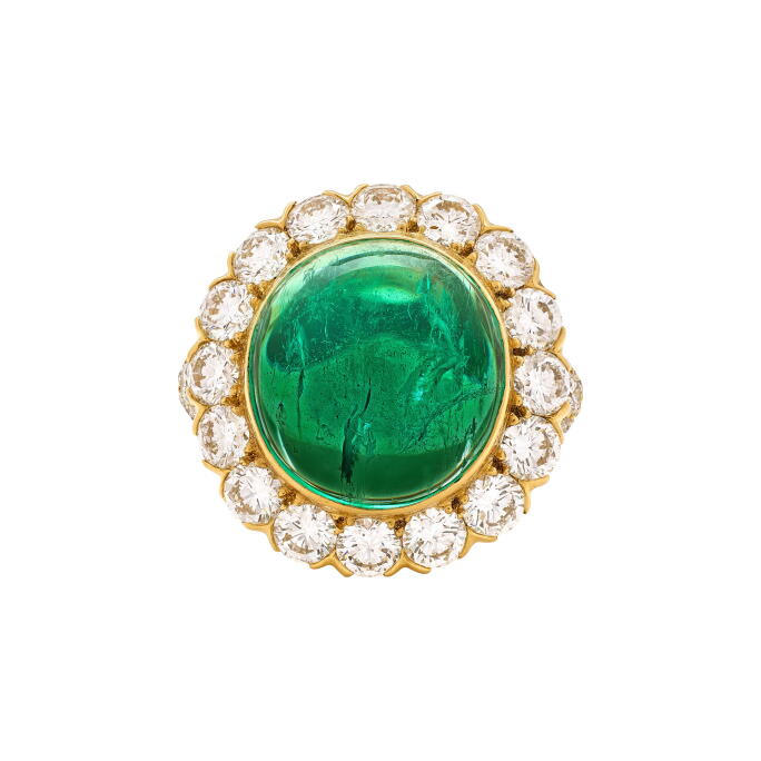 Colombian Emerald and Diamond Ring