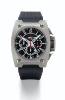 410. A TITANIUM AND CARBON FIBER AUTOMATIC CHRONOGRAPH WRISTWATC