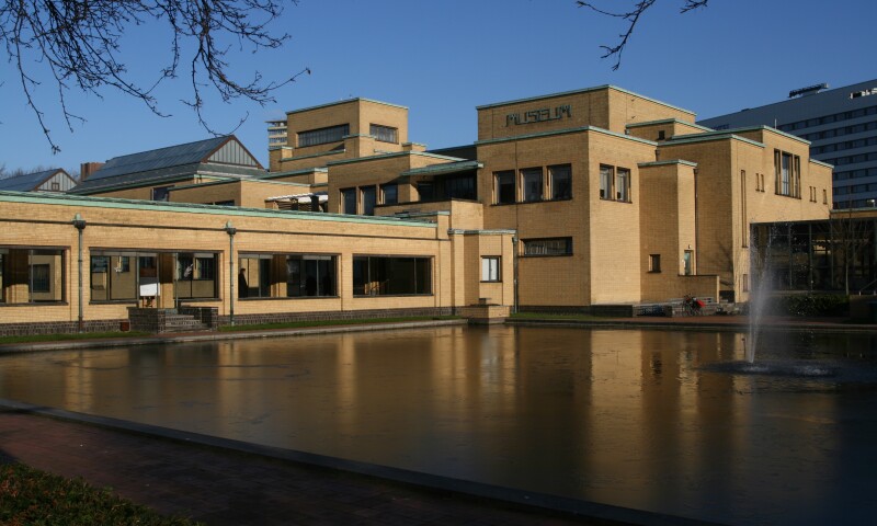 Exterior view of the Gemeentemuseum, in Den Hague.