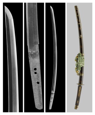 View 1 of Lot 50: A katana | Signed Naminohira Sadayasu saku (made by Naminohira Sadayasu) | Edo period, dated Tenbun ninen hachigatsu hi (a day in August, 1534)