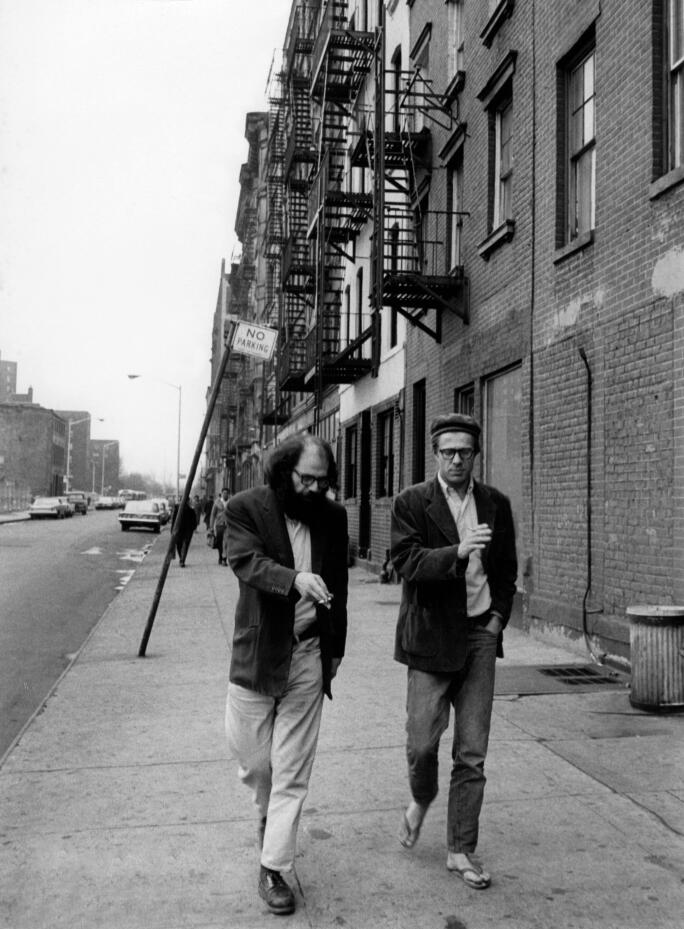 allen ginsberg with peter orlovsky,1966