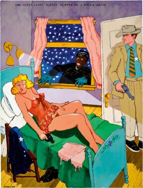View 1 of Lot 1144: Robert Colescott 羅伯特・科司考特 | Green Glove Rapist 綠手套强奸犯