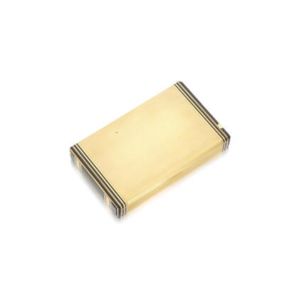 Catalog image of Gold and enamel cigarette case, 1920s
