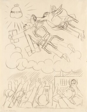 View 1 of Lot 449: Höhenflug (Sie sind Minister nun)(Soaring (You are a Minister now)); Früchtestillleben (Fruit Still Life)