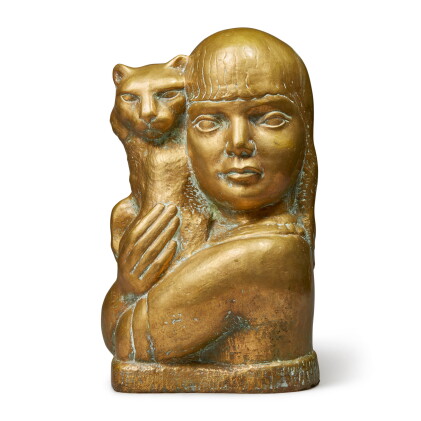 Catalog image of william zorach | child with cat