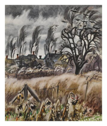 Catalog image of charles ephraim burchfield | november wind at dusk