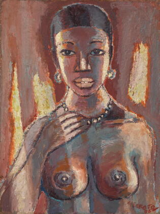 Catalog image of gerard sekoto | portrait of a woman