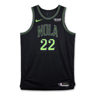 View 1 of Lot 9: Derik Queen ‘Rookie Year’ New Orleans Pelicans 2025-2026 Game Worn City Edition Jersey