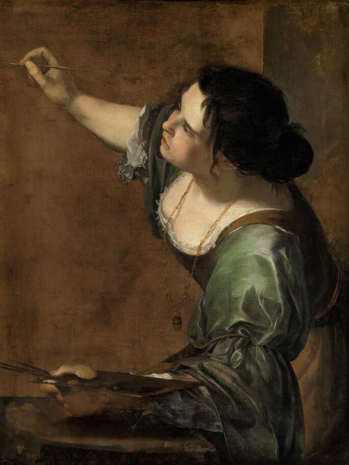 Artemisia Gentileschi-Self Portrait as the Allegory of Painting