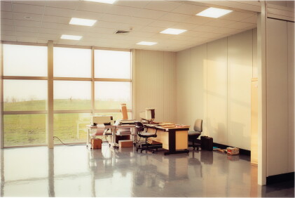 Catalog image of lewis baltz | 'unoccupied office', mitsubishi, vitre, france, 1989-1991