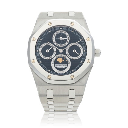 Catalog image of '125th anniversary' Royal Oak Perpetual Calendar, Ref. 25820SP Stainless steel …