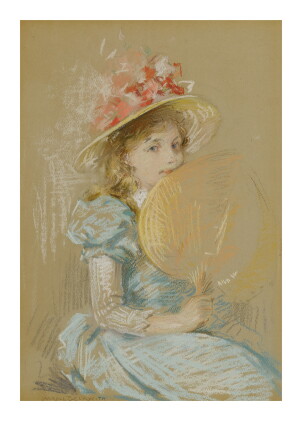 Catalog image of james carroll beckwith | young girl with a fan