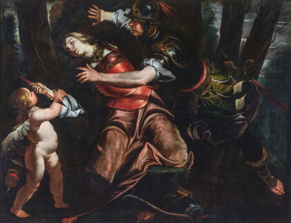 Catalog image of gioacchino assereto | rinaldo stopping armida from taking her life
