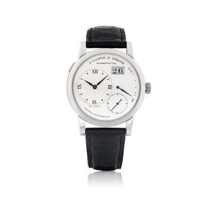 Catalog image of a. lange & söhne | lange 1, ref 101.026 stainless steel wristwatch with date an…