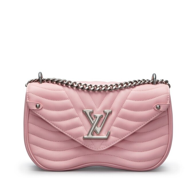 Louis Vuitton Rose Ballerine Quilted Calfskin New Wave MM Silver Hardware, 2018