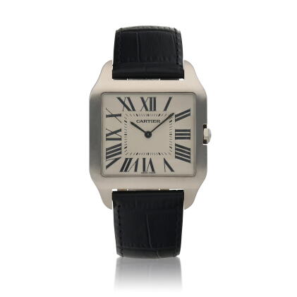 Catalog image of Santos Dumont, Ref. 2651 White gold wristwatch Circa 2005