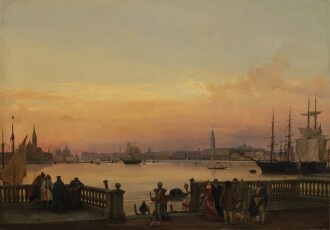 View 1 of Lot 107: Venice, a View from the Bacino di San Marco Looking West