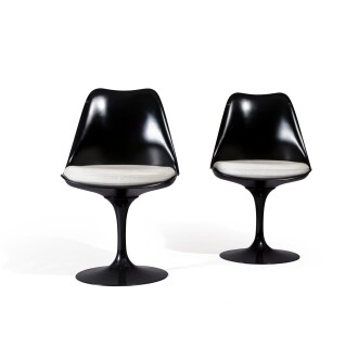 View 1 of Lot 36: Pair of Tulip chairs, designed in 1956