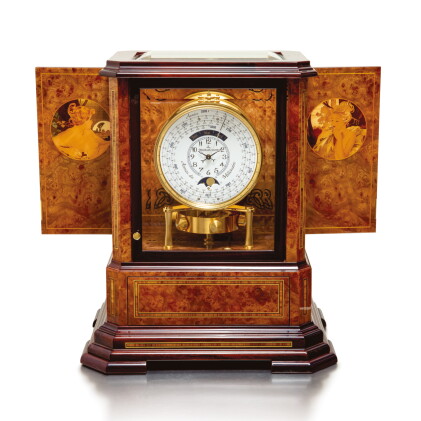 Catalog image of jaeger-lecoultre | atmos du millénaire marqueterie, reference 5523101 a marquet…