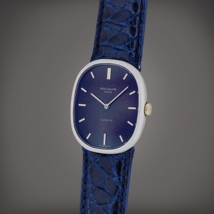 Catalog image of Retaile by Gübelin: Ellipse, Reference 3648 | A white gold wristwatch | Circa 1973