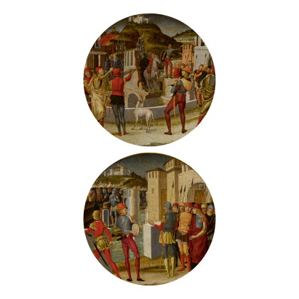 Catalog image of the master of the arma christi of san lorenzo | horatius cocles defending the b…