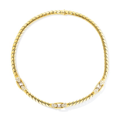Catalog image of Cartier | Collier or et diamants | Gold and diamond necklace