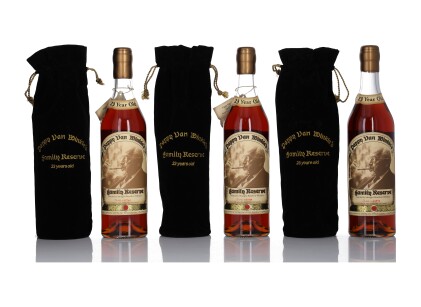 View 1 of Lot 113: Pappy Van Winkle's 23 Year Old Family Reserve 95.6 Proof NV (3 Bottles 75cl)